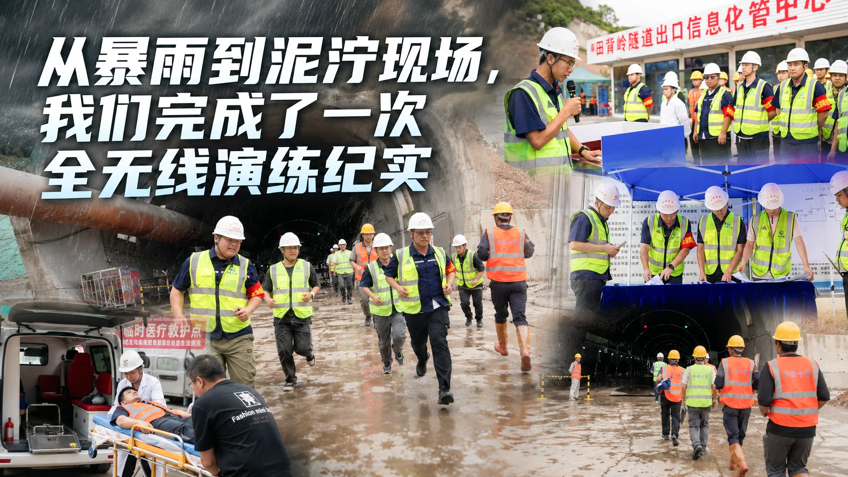 从暴雨到泥泞现场，我们完成了一次全无线演练纪实