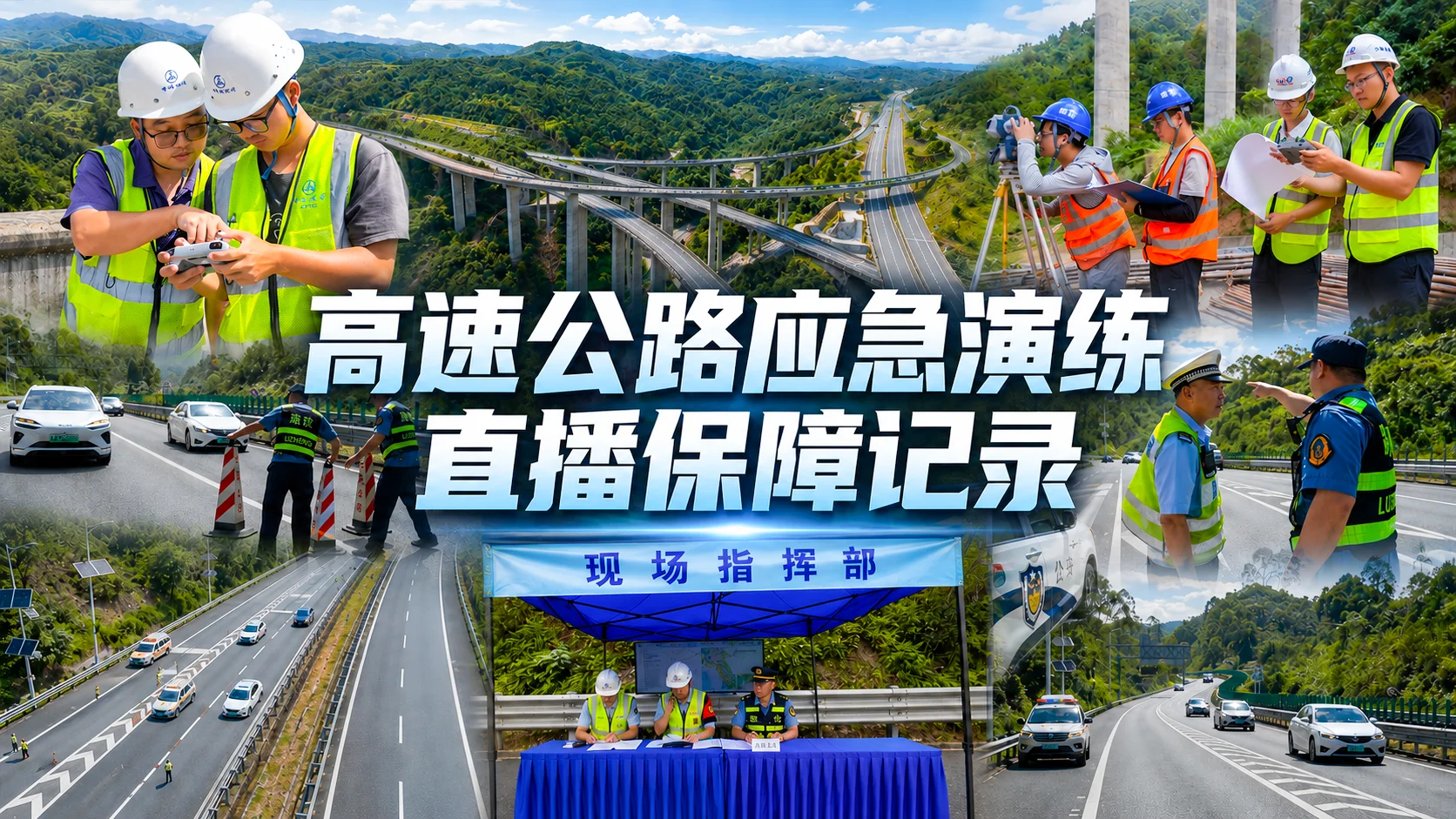 高速公路应急演练直播保障记录